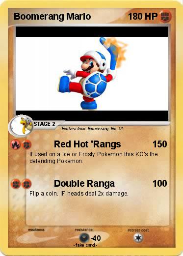Pokemon Boomerang Mario