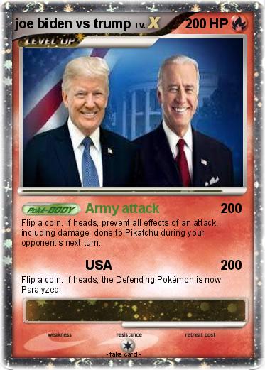 Pokemon joe biden vs trump