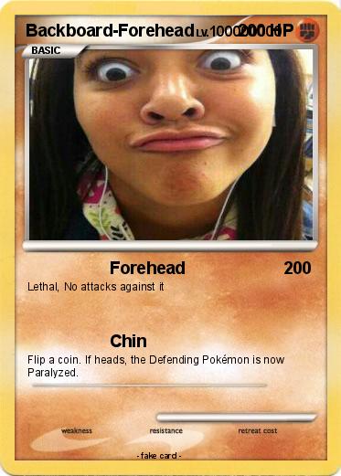 Pokemon Backboard-Forehead