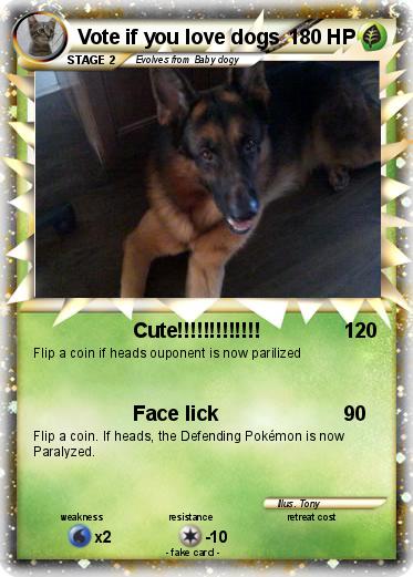 Pokemon Vote if you love dogs