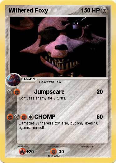 Pokemon Withered Foxy