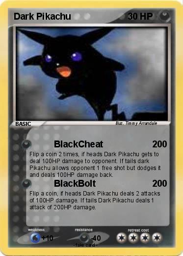 Pokemon Dark Pikachu