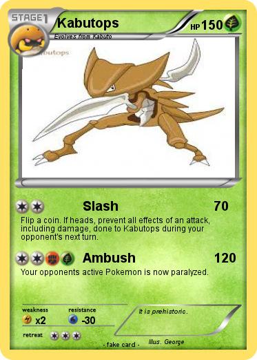 Pokemon Kabutops