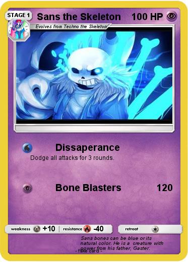 Pokemon Sans the Skeleton