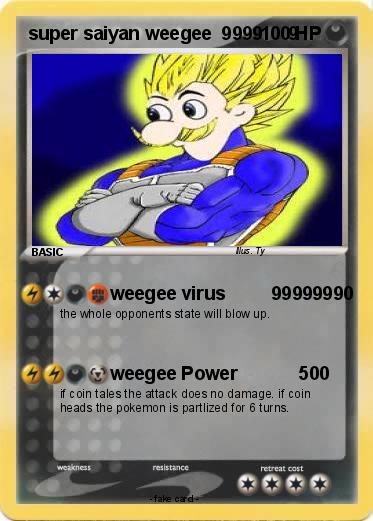 Pokemon super saiyan weegee  9999     9