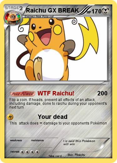 Pokemon Raichu GX BREAK