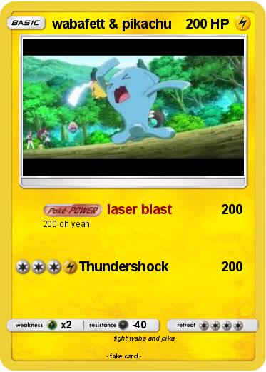 Pokemon wabafett & pikachu