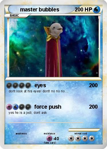Pokemon master bubbles