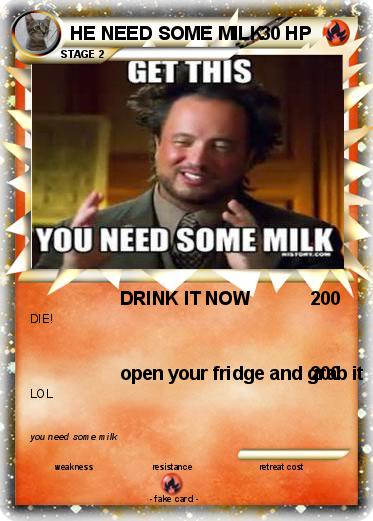 Pokemon HE NEED SOME MILK