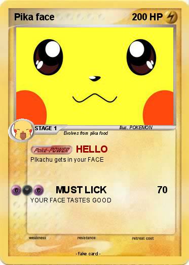 Pokemon Pika face