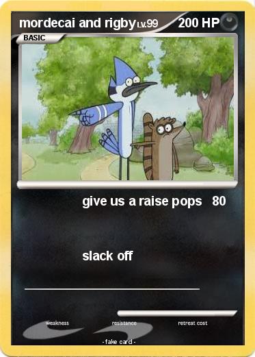 Pokemon mordecai and rigby