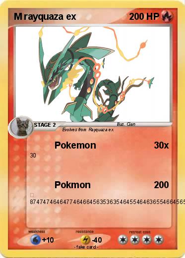 Pokemon M rayquaza ex