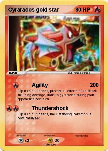 Pokemon Gyrarados gold star