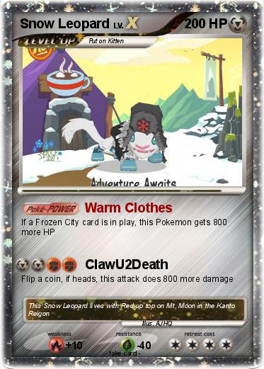 Pokemon Snow Leopard