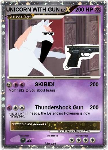 Pokemon UNICORN WITH GUN