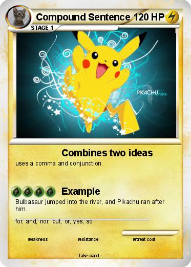 Pokemon Compound Sentence