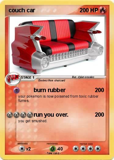 Pokemon couch car