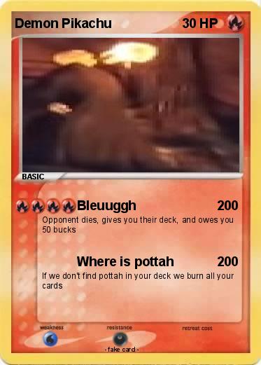 Pokemon Demon Pikachu