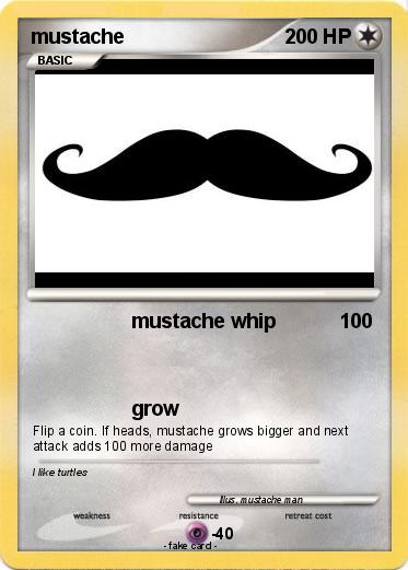Pokemon mustache