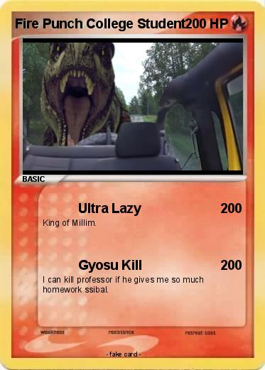 Pokemon Fire Punch College Student