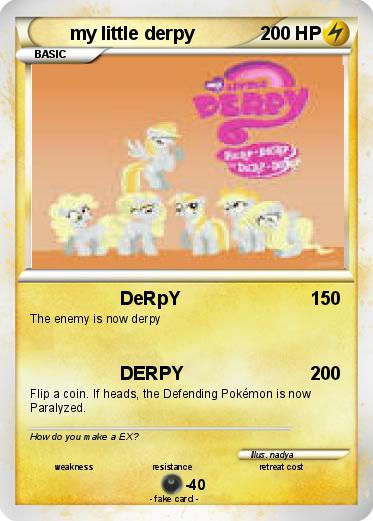 Pokemon my little derpy