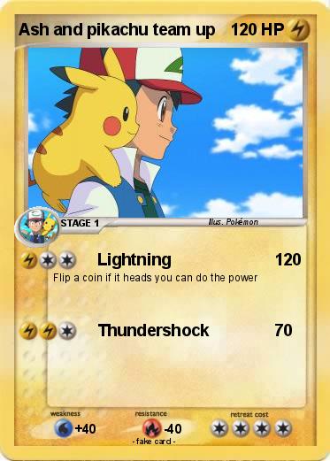 Pokemon Ash and pikachu team up