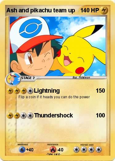 Pokemon Ash and pikachu team up
