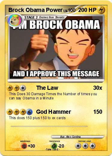 Pokemon Brock Obama Power