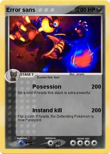 Pokemon Error sans