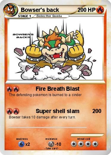 Pokemon Bowser's back