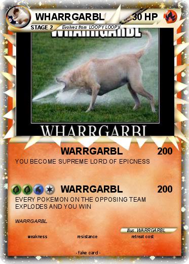 Pokemon WHARRGARBL