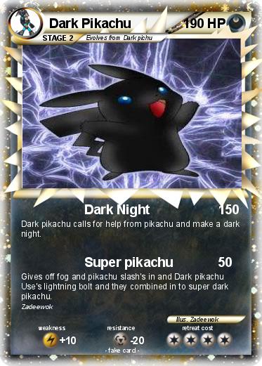 Pokemon Dark Pikachu