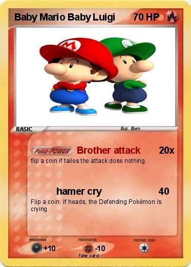 Pokemon Baby Mario Baby Luigi