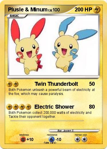 Pokemon Plusle & Minum