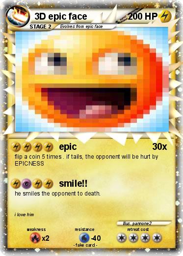 Pokemon 3D epic face