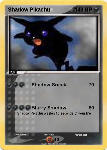 Pokemon Shadow Pikachu