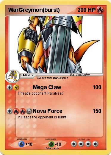 Pokemon WarGreymon(burst)
