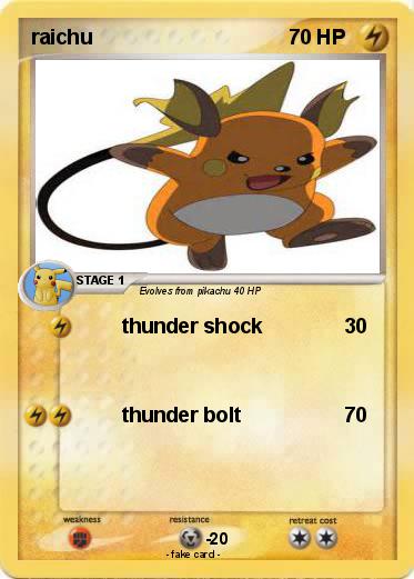 Pokemon raichu