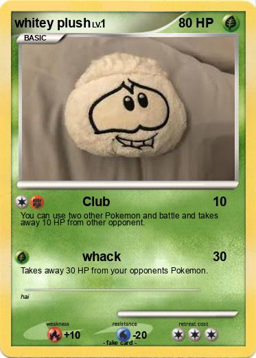 Pokemon whitey plush