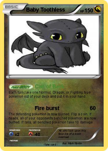 Pokemon Baby Toothless