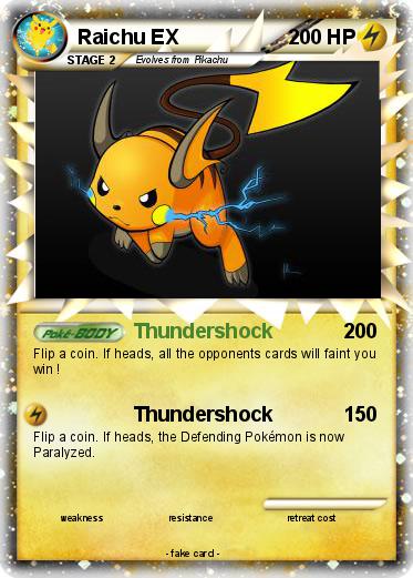 Pokemon Raichu EX