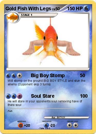 Pokemon Gold Fish With Legs