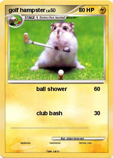 Pokemon golf hampster