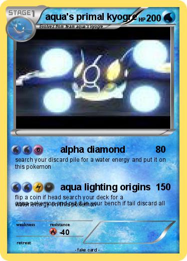 Pokemon aqua's primal kyogre