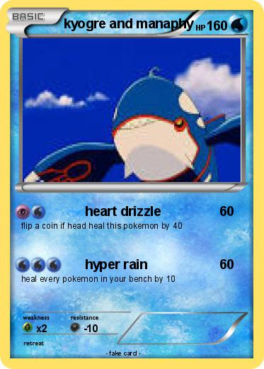 Pokemon kyogre and manaphy