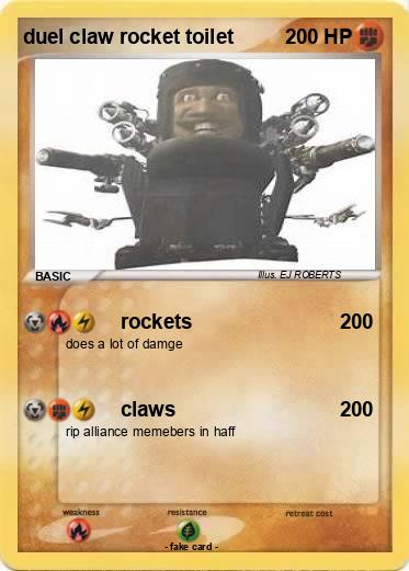 Pokemon duel claw rocket toilet