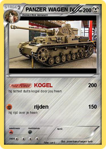 Pokemon PANZER WAGEN IV