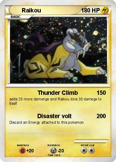 Pokemon Raikou