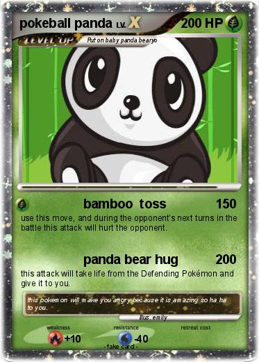 Pokemon pokeball panda