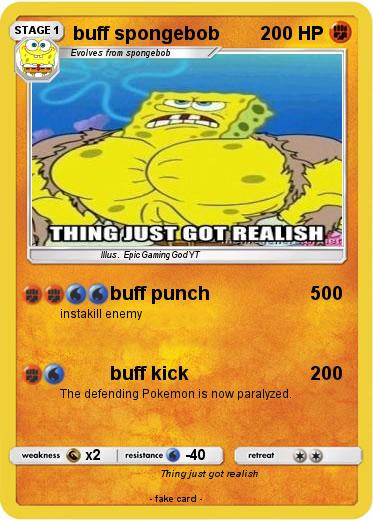 Pokemon buff spongebob